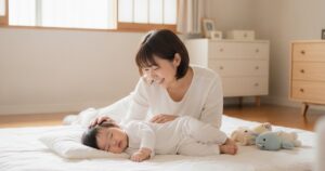 赤ちゃんの寝かしつけ方法【月齢別ガイド】新生児〜1歳半までのコツを解説
